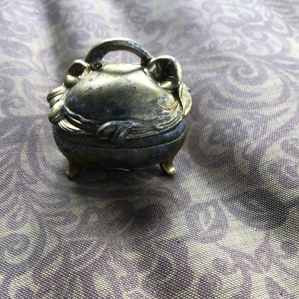 Vintage Brass Trinket Box